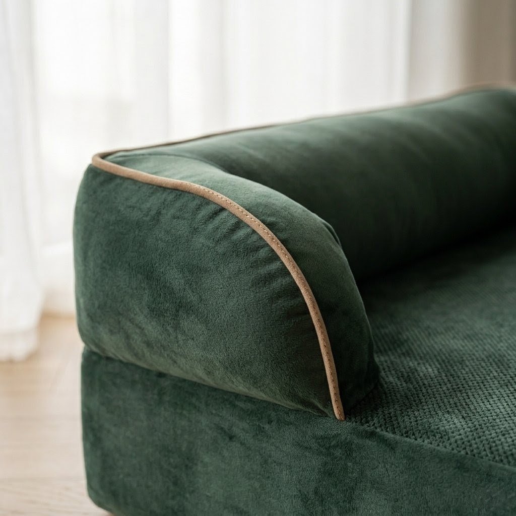 Bolster and piping detail